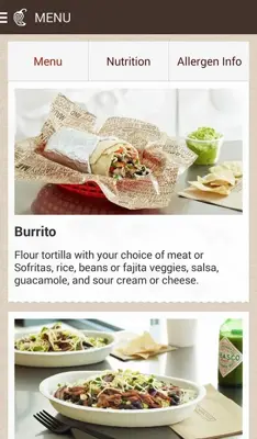 Chipotle android App screenshot 10