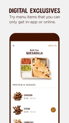 Chipotle android App screenshot 3