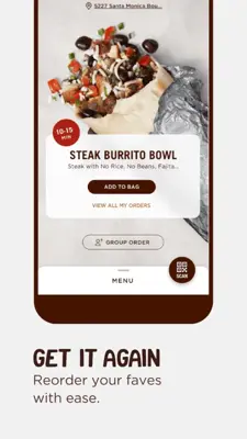 Chipotle android App screenshot 4