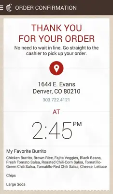 Chipotle android App screenshot 6